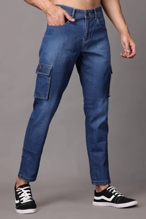 Blue_Regular_Fit_Mid_Rise_Cargo_Pants_For_Men