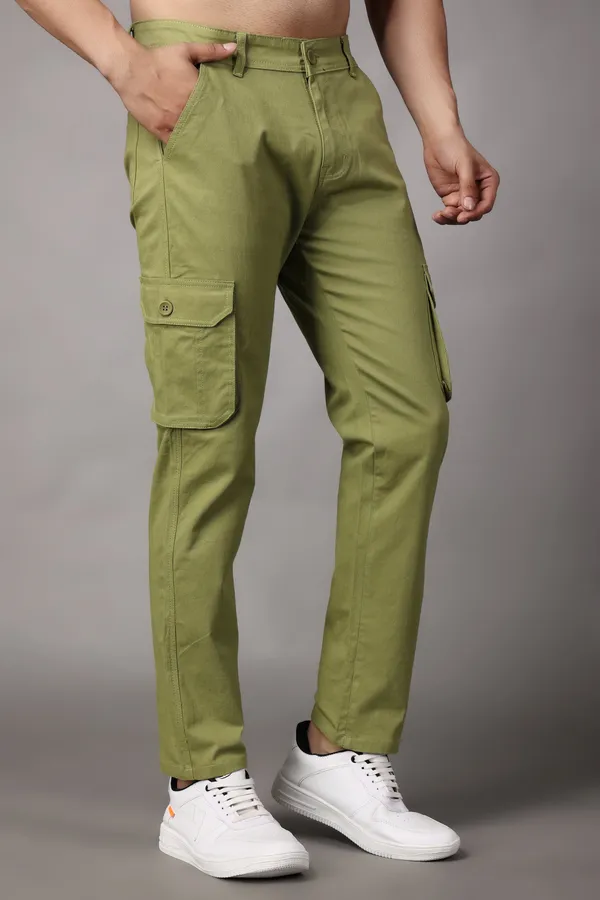 Green_Regular_Fit_Mid_Rise_Cargo_Pants_For_Men