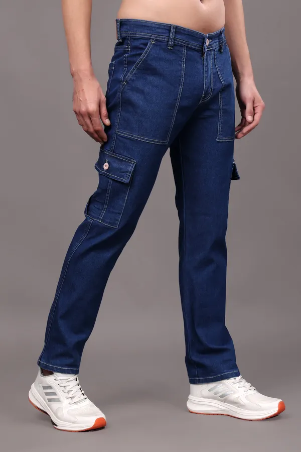 Blue_Regular_Fit_Mid_Rise_Cargo_Pants_For_Men