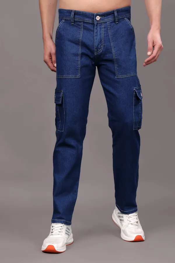 Blue_Regular_Fit_Mid_Rise_Cargo_Pants_For_Men