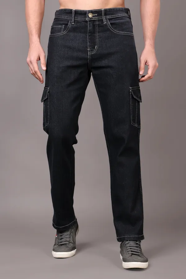 Dark_Grey_Regular_Fit_Mid_Rise_Cargo_Pants_For_Men