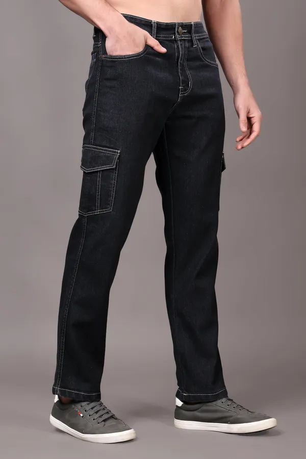 Dark_Grey_Regular_Fit_Mid_Rise_Cargo_Pants_For_Men