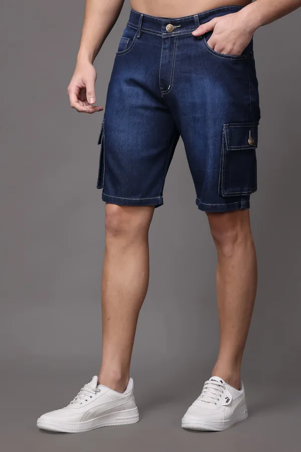 Dark_Blue_Slim_Mid_Rise_Shorts_For_Men