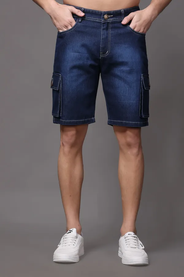 Dark_Blue_Slim_Mid_Rise_Shorts_For_Men