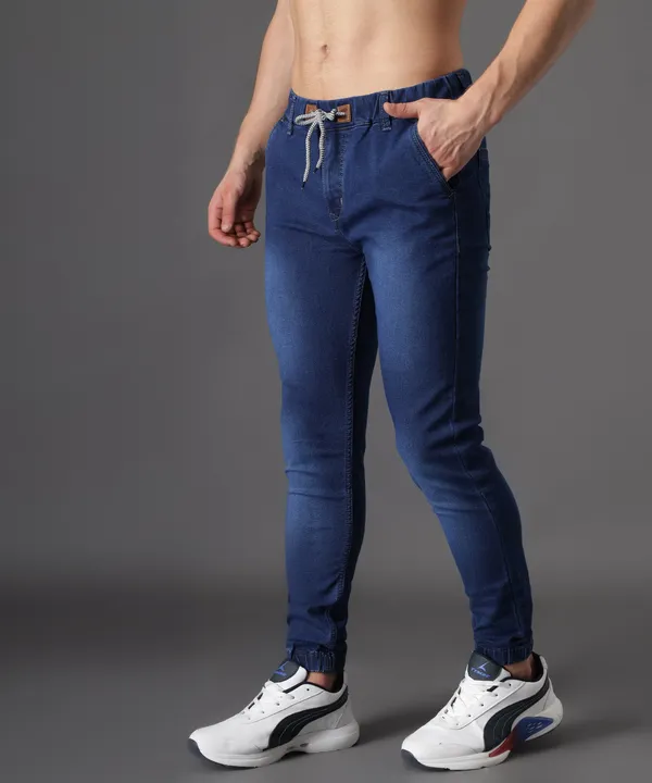Blue_Slim_Mid_Rise_Jogger_Pants_For_Men
