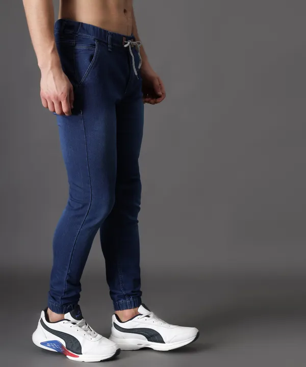 Blue_Slim_Mid_Rise_Jogger_Pants_For_Men