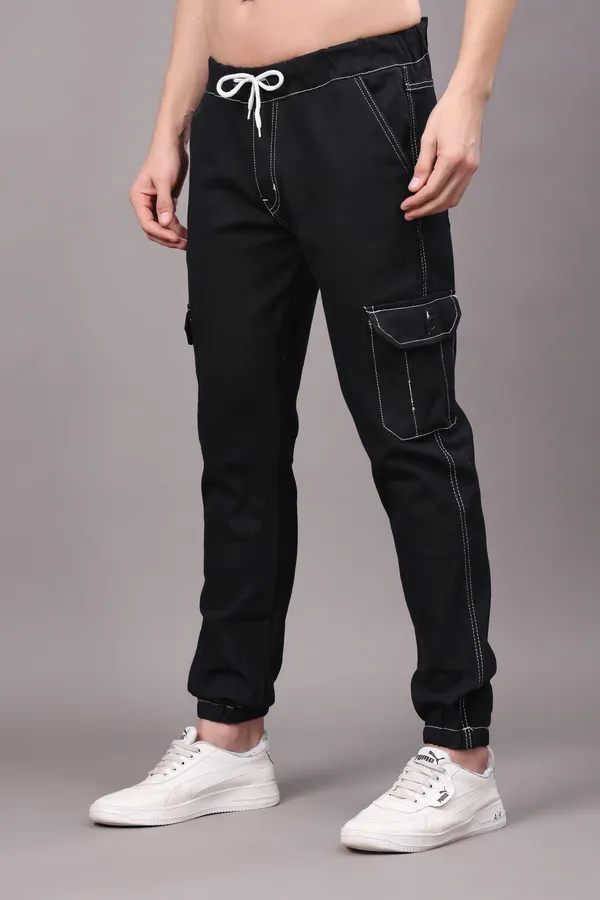 Black_Regular_Fit_Mid_Rise_Cargo_Pants_For_Men