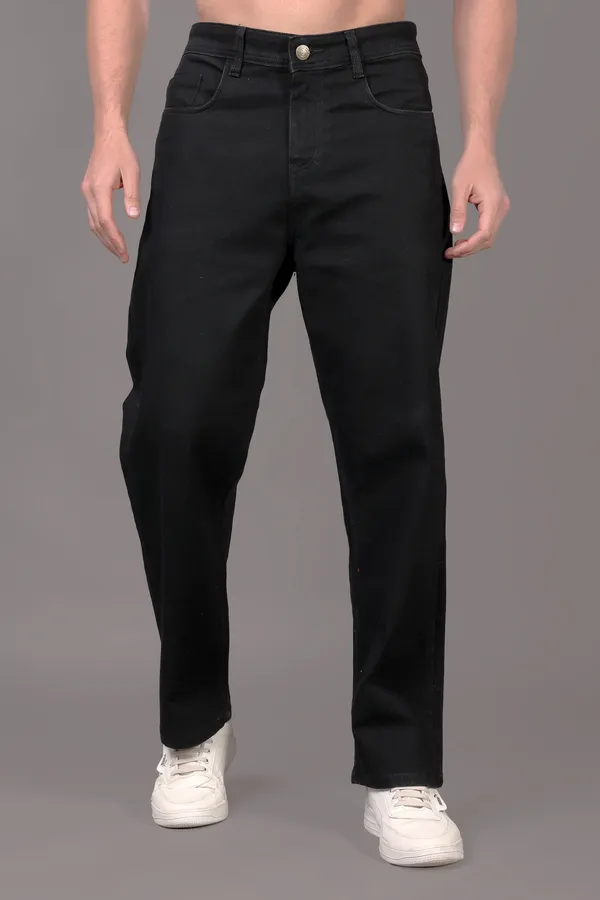Black_Baggy_Fit_Mid_Rise_Jeans_Pants_For_Men
