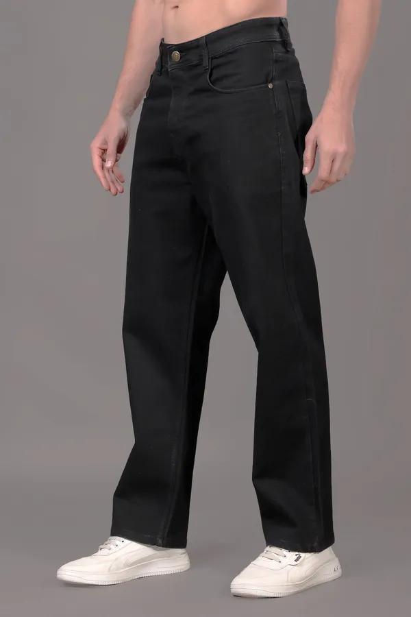 Black_Baggy_Fit_Mid_Rise_Jeans_Pants_For_Men