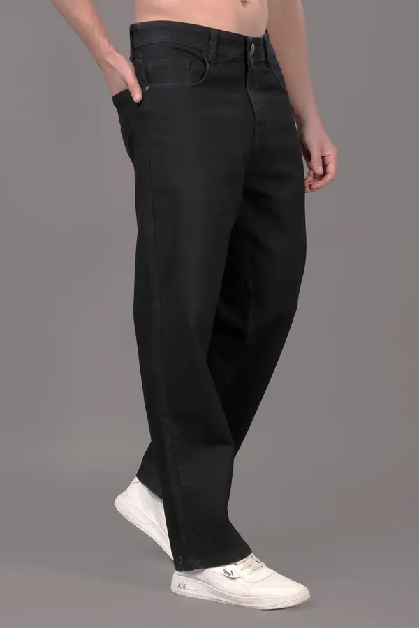 Black_Baggy_Fit_Mid_Rise_Jeans_Pants_For_Men