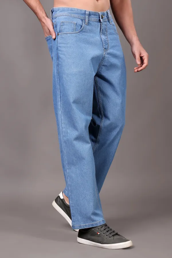 Light_Blue_Baggy_Fit_Mid_Rise_Jeans_Pants_For_Men