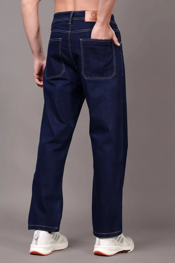 Dark_Blue_Baggy_Fit_Mid_Rise_Jeans_Pants_For_Men