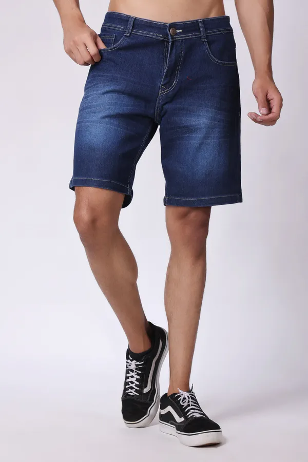 Dark_Blue_Slim_Mid_Rise_Shorts_For_Men