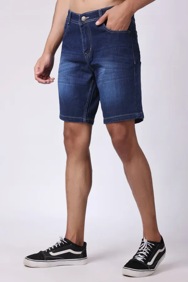 Dark_Blue_Slim_Mid_Rise_Shorts_For_Men