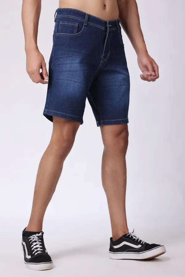 Dark_Blue_Slim_Mid_Rise_Shorts_For_Men