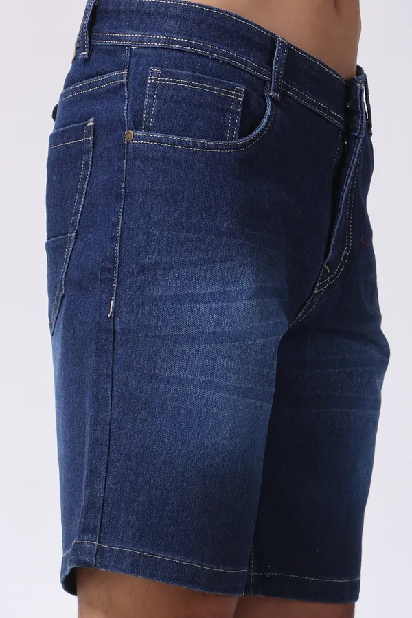Dark_Blue_Slim_Mid_Rise_Shorts_For_Men