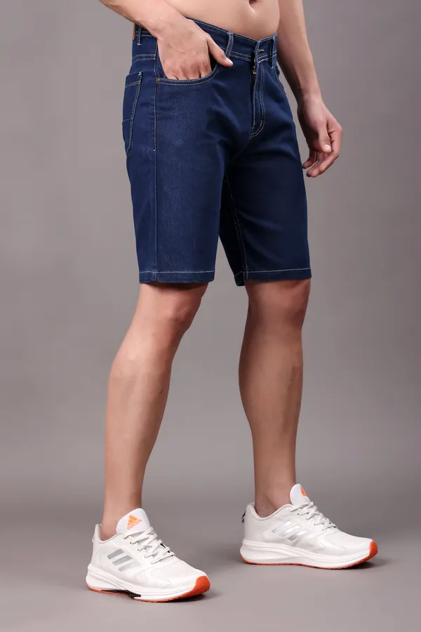 Dark_Blue_Slim_Mid_Rise_Shorts_For_Men