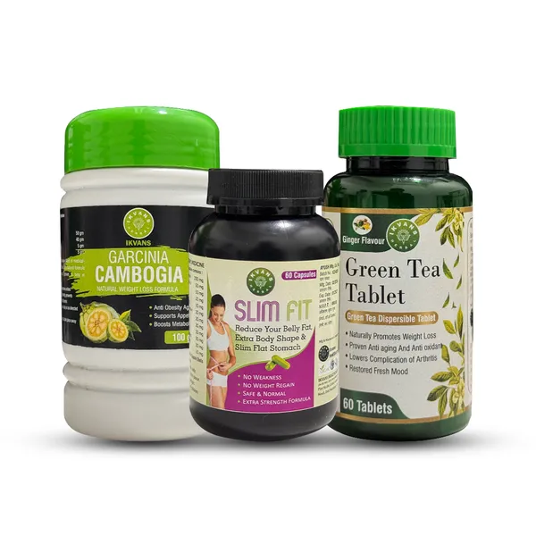 White_Ayurvedic_Medicine_Weight_Loss_Combo_Kit
