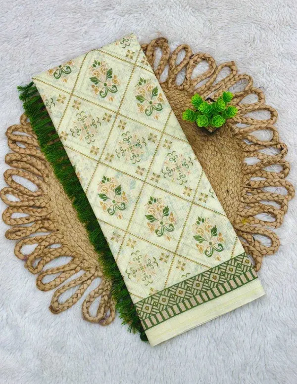Elegant_Ivory_&_Olive_Handloom_Saree__Timeless_Tradition_With_A_Modern_Twist_For_Women