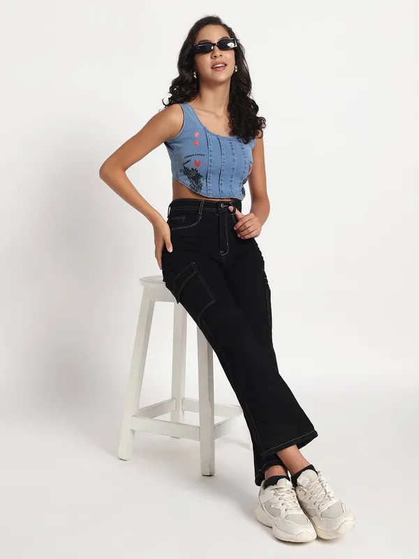 Blue_Empowered_Hearts_Denim_Crop_Jeans_Top_For_Women