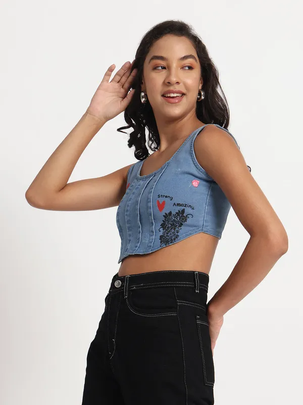 Blue_Empowered_Hearts_Denim_Crop_Jeans_Top_For_Women