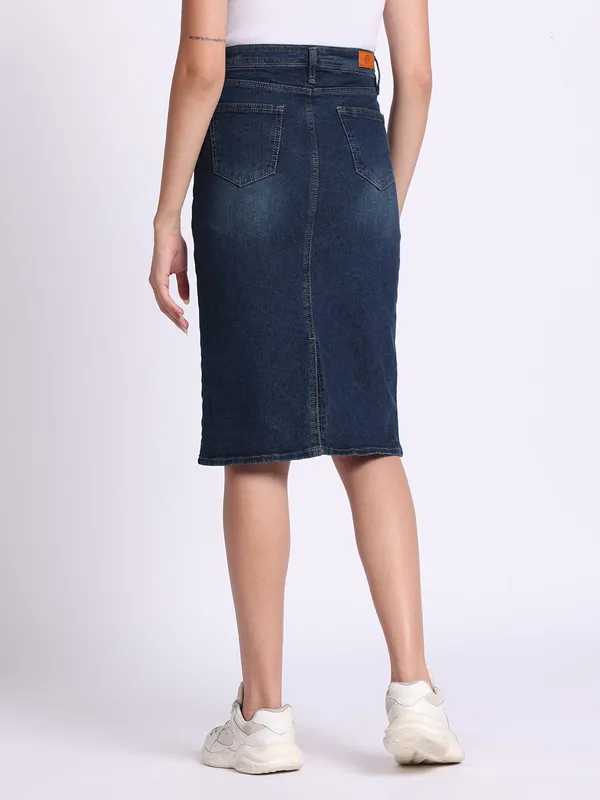 Indigo_Blue_Daisy_Dream_Hand_Painted_Denim_Skirt_For_Women