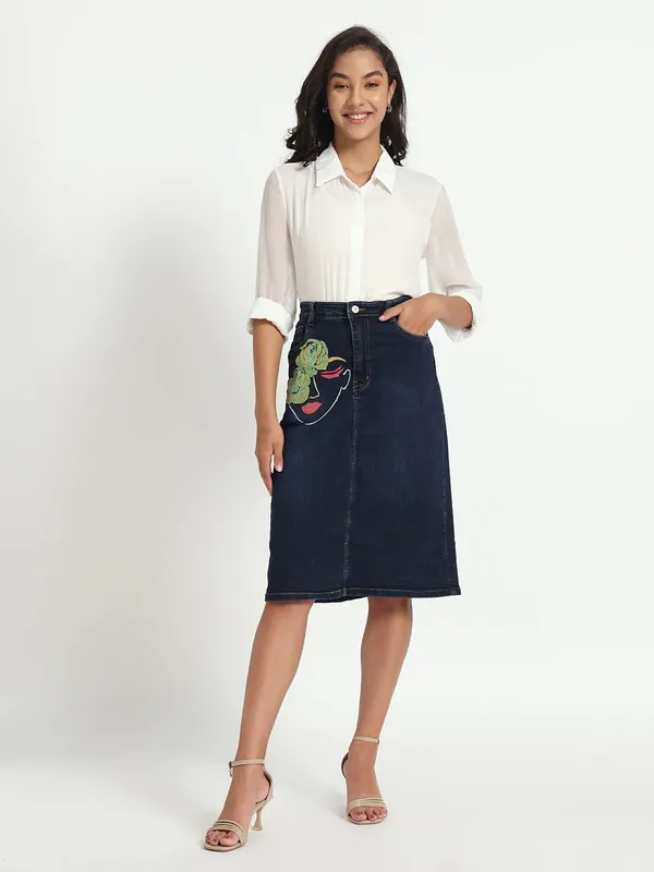 Blue_Bloom_with_Grace_Hand-Painted_Denim_Skirt_For_Women
