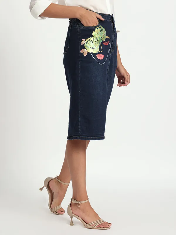 Blue_Bloom_with_Grace_Hand-Painted_Denim_Skirt_For_Women