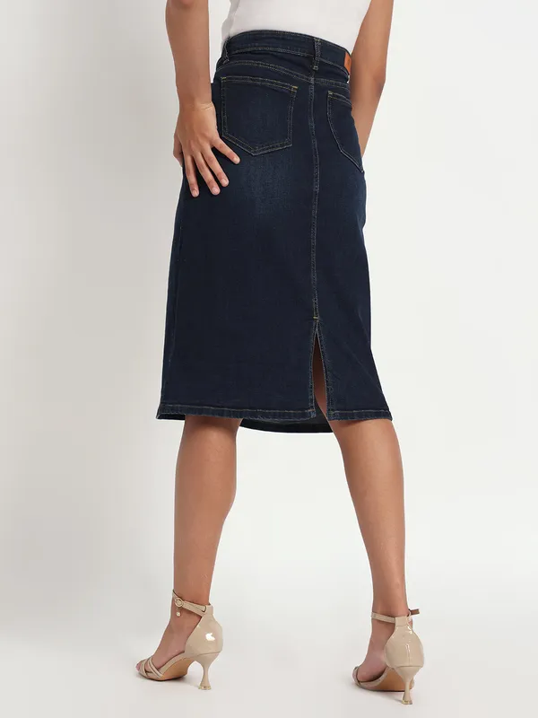 Blue_Blossom_Elegance_Hand-Painted_Jeans_Skirt_For_Women_For_Women