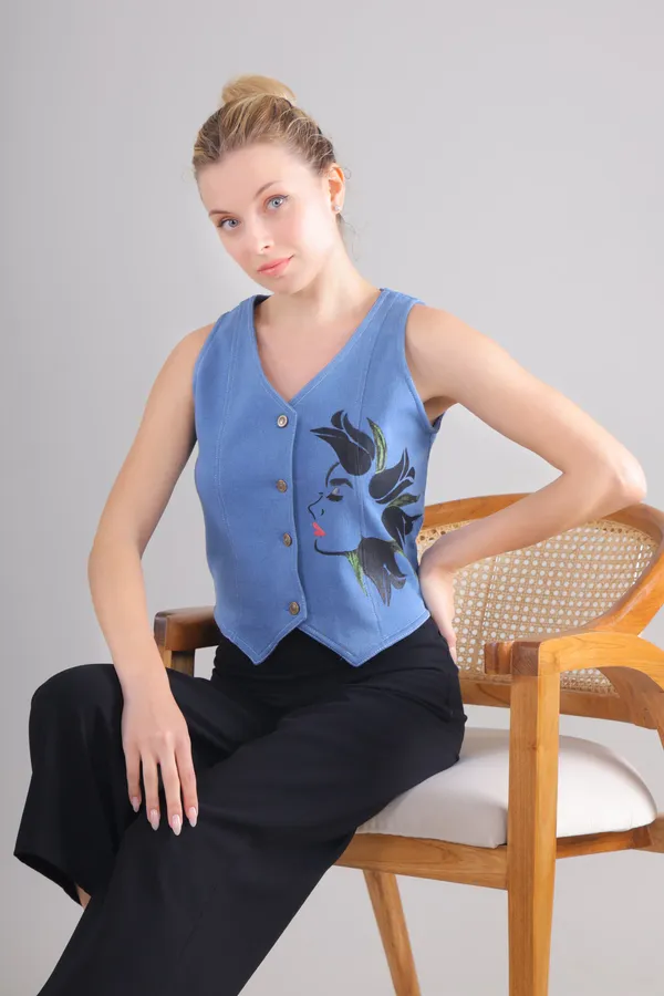 Blue_Blossom_Whisper_Denim_Vest_Jeans_Top_For_Women