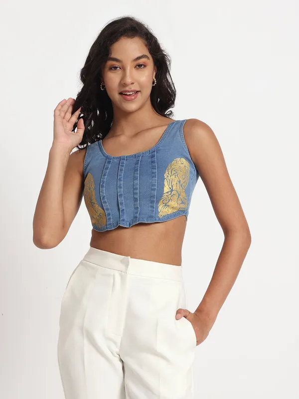Blue_Golden_Grace_Stylish_Denim_Jeans_Top_For_Women