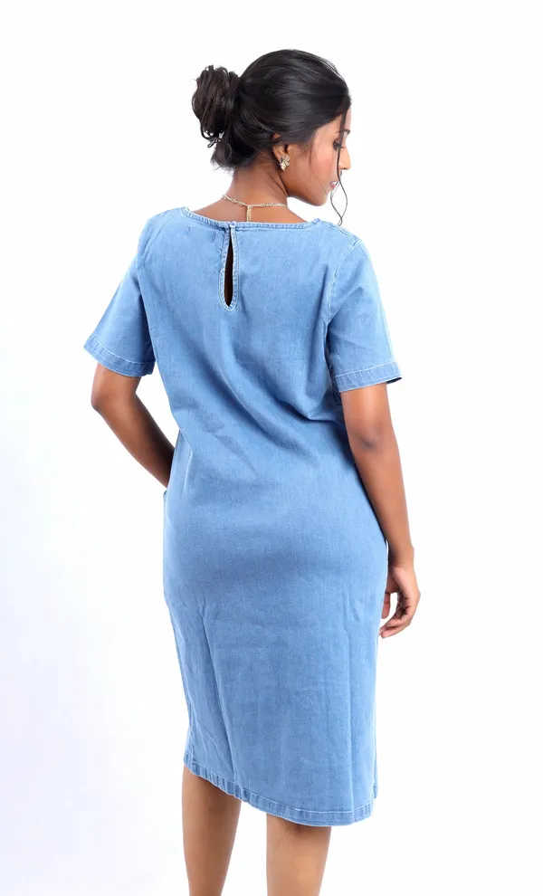 Blue_Tulip_Bloom_Midi_Denim_Dress_With_Sleeves_For_Women