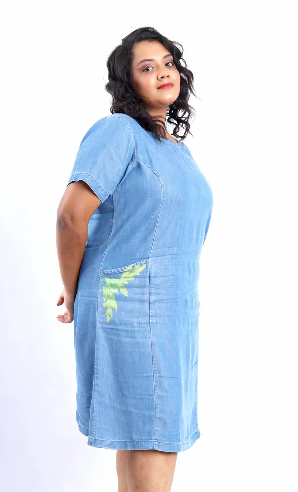 Blue_Faithfull_Blossoms_Denim_Midi_With_Jeans_For_Women