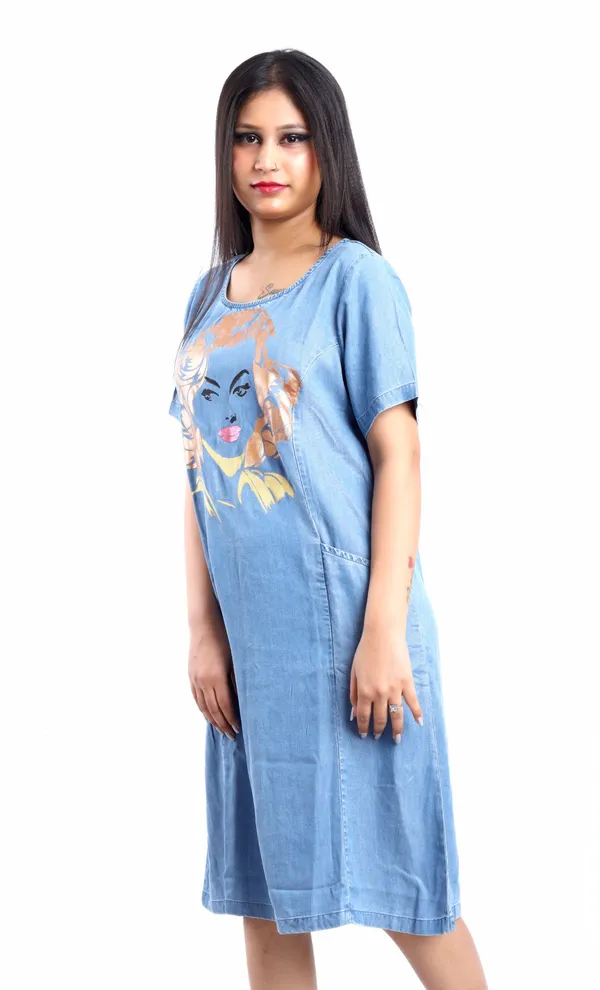 Blue_Monroe_Midi_With_Jeans_Dress_Hand_Painted_For_Women