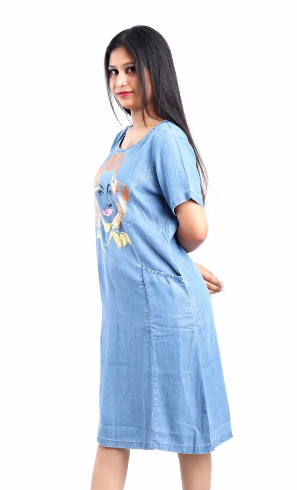 Blue_Monroe_Midi_With_Jeans_Dress_Hand_Painted_For_Women