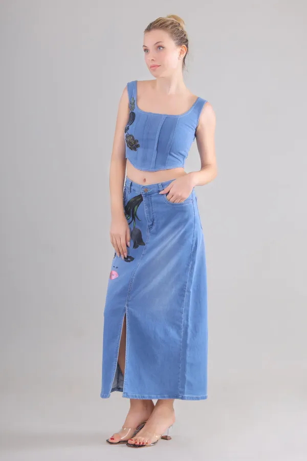 Blue_Midnight_Bloom_Denim__Co-Ord_Set_For_Women