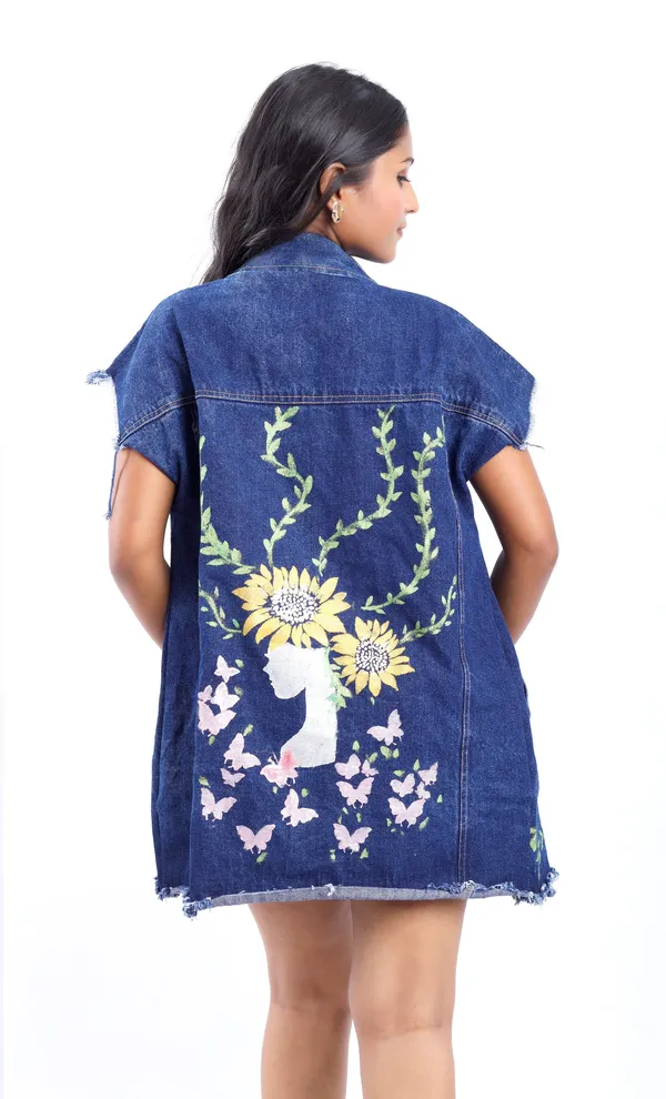 Blue_Blooming_Goddess_Hand_Painted_Sleeveless_Denim_Jacket_For_Women