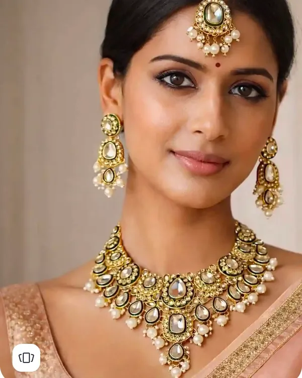 Gold_Tone_Kundan_Pearl_Bridal_Jewellery_Set_For_Women