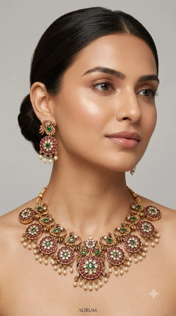 Gold_Tone_Kundan_Necklace_Set_For_Women