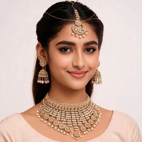 Gold_Tone_Kundan_Style_Bridal_Jewellery_Set_For_Women