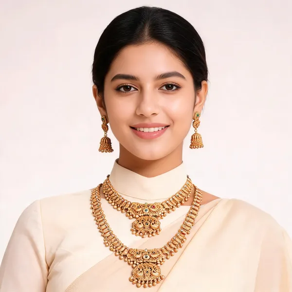 Gold-Tone_Temple_Jewellery_Set_For_Women