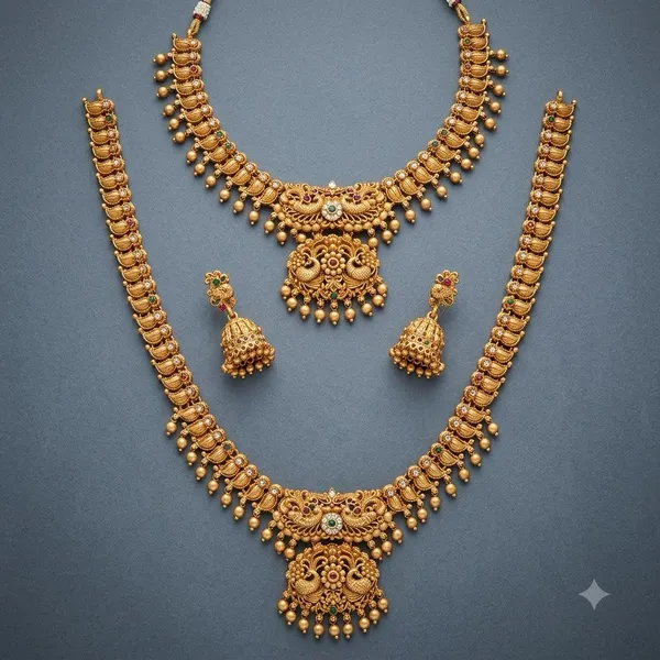 Gold_Tone_Temple_Jewellery_Set_For_Women