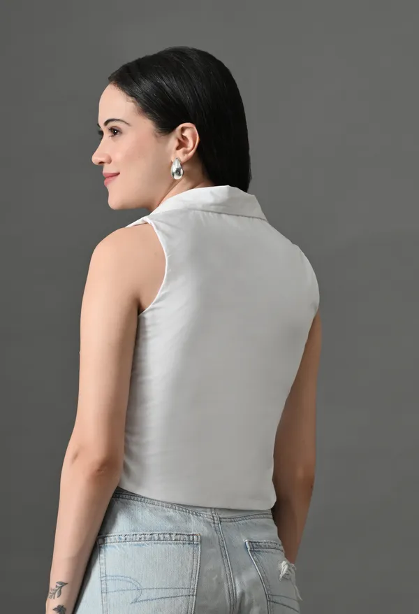 White_Cotton_Waistcoat_Top_For_Women
