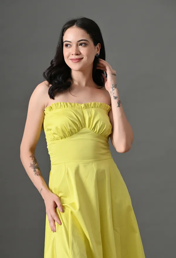 Lemon_The_Strapless_Edit_Cotton_Dress_For_Women