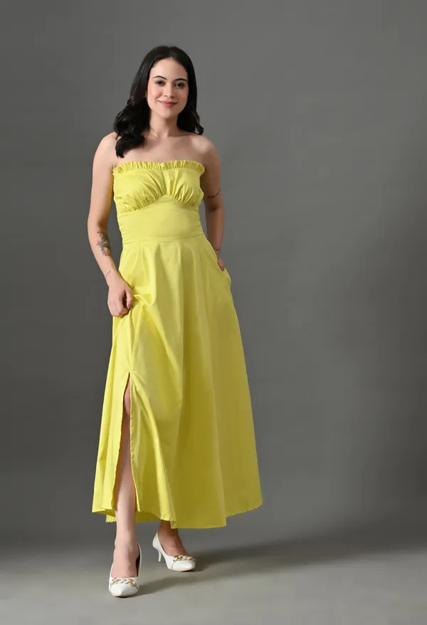 Lemon_The_Strapless_Edit_Cotton_Dress_For_Women