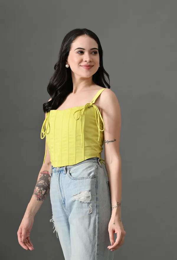Black_Cotton_Flare_Affair_Skirt_&_Lemon_Corsia_Corset_Top_For_Women_(Pack_Of_2)