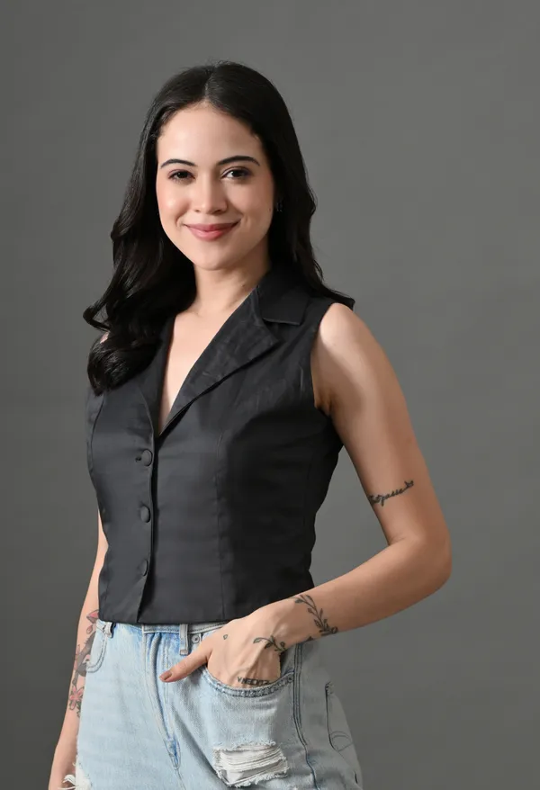 Red_Cotton_Corsia_Corset_Top_&_Black_Waistcoat_Top_For_Women_(Pack_Of_2)