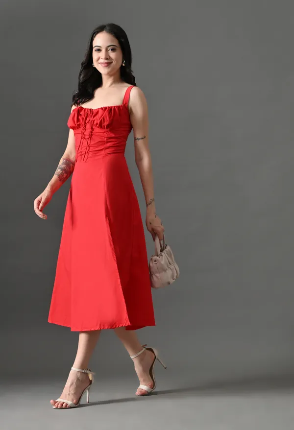 Red_Mellow_Mood_Cotton_Dress_For_Women