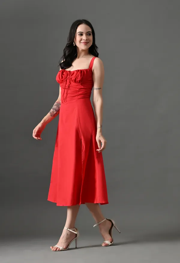 Red_Cotton_Mellow_Mood_Dress_&_Yellow_Floral_Kiss_Maxi_Dress_For_Women_(Pack_Of_2)