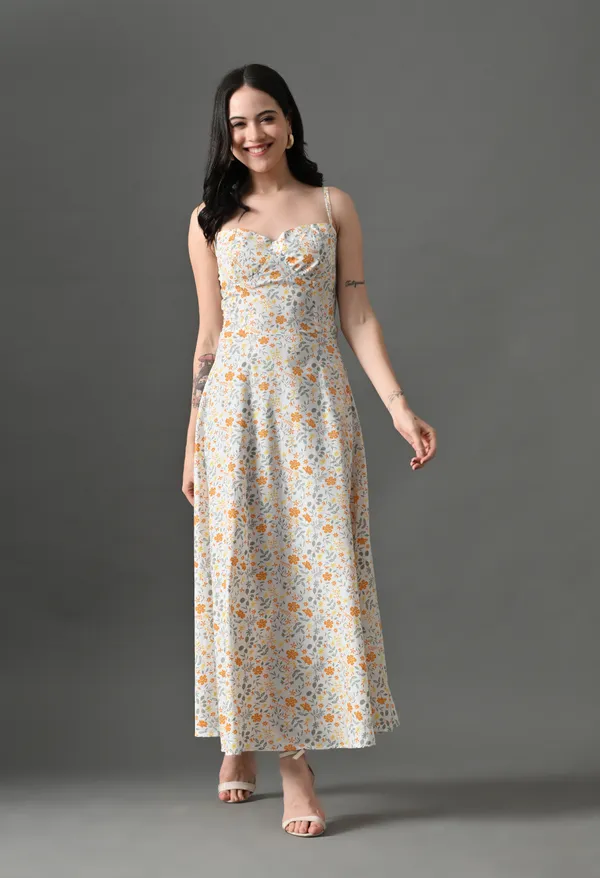Red_Cotton_Mellow_Mood_Dress_&_Yellow_Floral_Kiss_Maxi_Dress_For_Women_(Pack_Of_2)